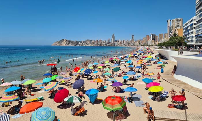 Going To The Beach In Benidorm