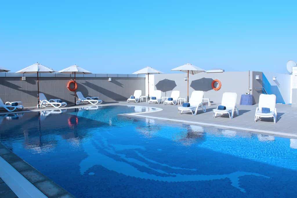 Rooftop pool at Al Diar Sawa Hotel Apartments, Abu Dhabi