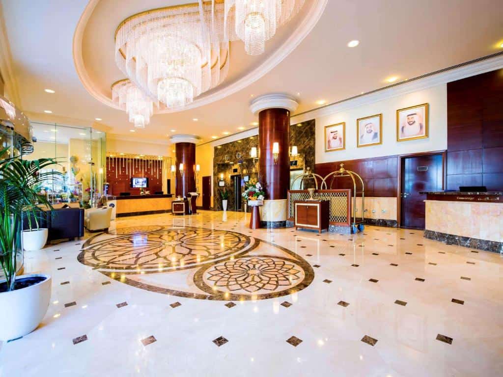 Lobby at Grand Mercure Hotel apartment in Abu Dhabi