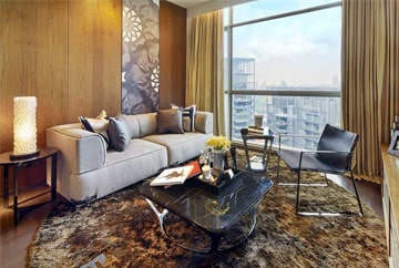 Living Area with Scenic View at Ascott, Singapore