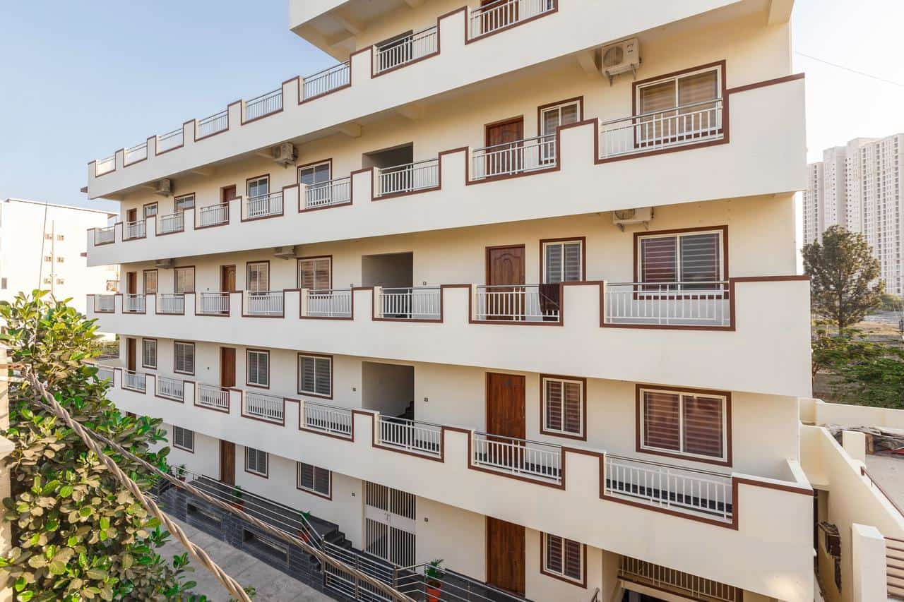 Exterior view at Misty Meridian Service Apartments in Bangalore