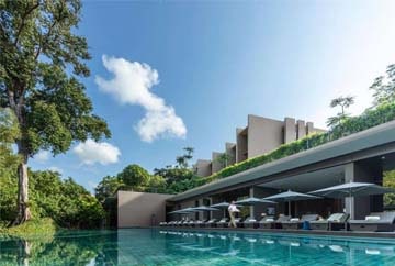 Swimming pool at Capella The Club Residences, Sentosa Island, Singapore