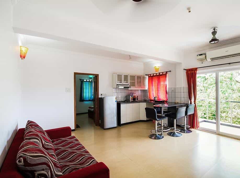 Living hall at Ivy Retreat Serviced Apartments in Goa