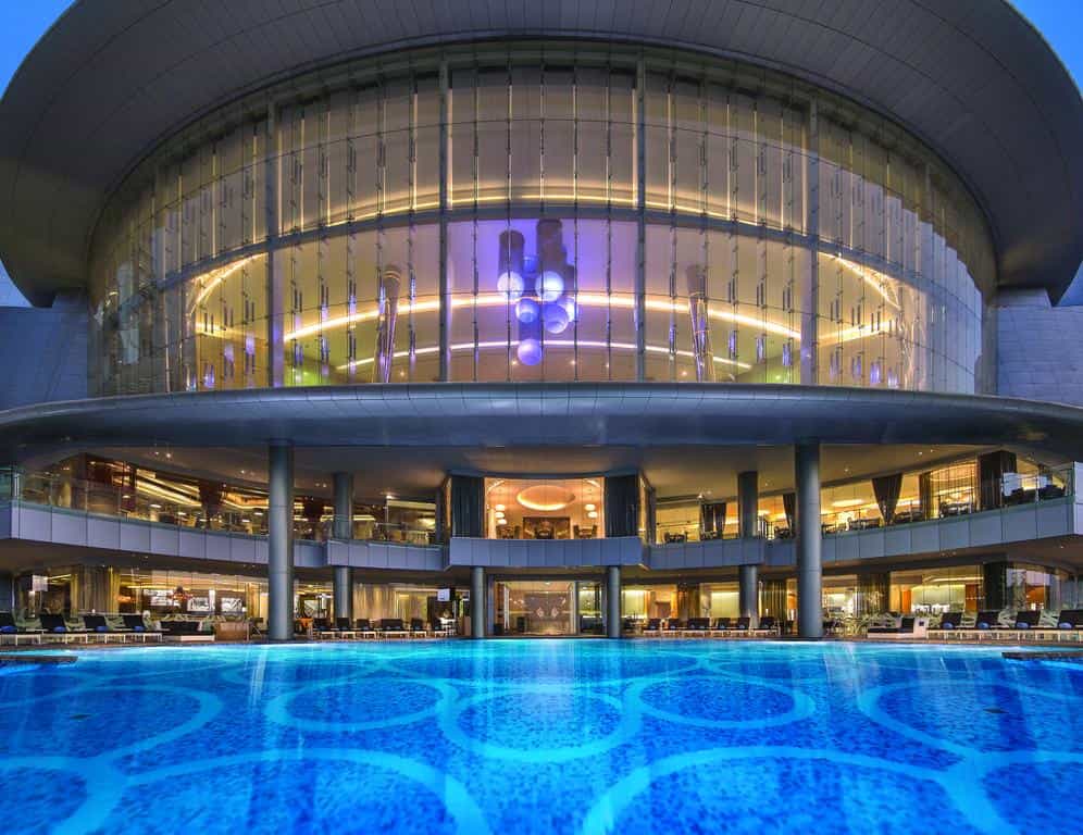 Beautiful exterior view of Etihad Towers Hotel Apartment in Abu Dhabi