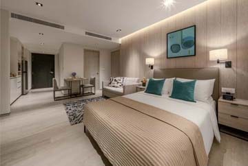 Spacious Bedroom at Le Grove Serviced Residences, Singapore