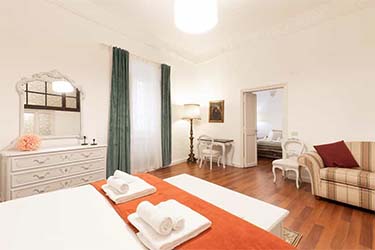 Bedroom at Leonardo Suite Pantheon in Rome
