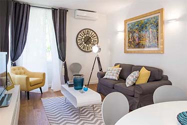 Living hall at Rome Serviced Apartments
