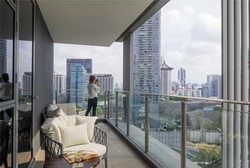 City View from Outdoor Area at Fraser Residence, Orchard, Singapore