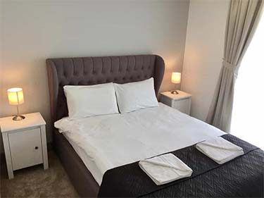 Bedroom at Stylish Serviced Apartments in London